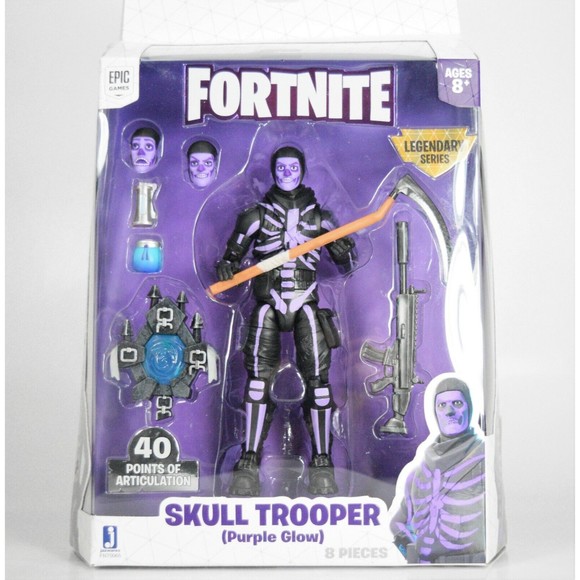 FORTNITE Legendary Series Skull Trooper Purple Glow Action Figure Rare - Picture 2 of 12
